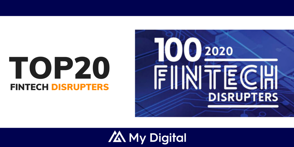 My Digital recognised as Top 20 UK FinTech Disruptor